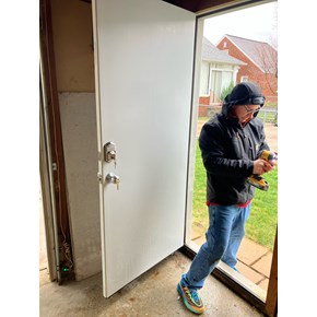 door replacement, door repair, rain or shine, ace handyman services bloomfield