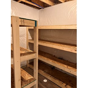 custom shelving, built-in shelving, costco shelves, ace handyman services bloomfield