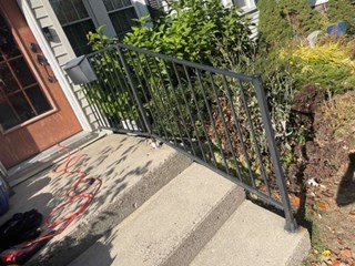 Railing Install Before Clinton Township