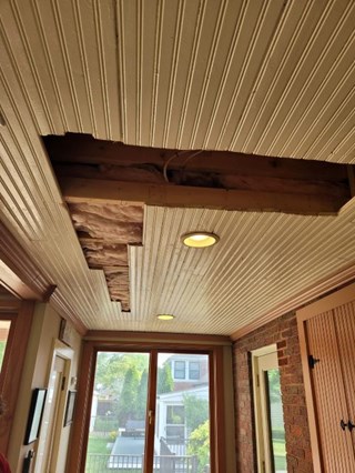 Ceiling Repair Before Before Clinton Township