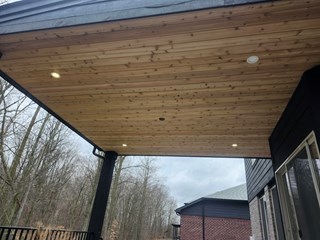 Outdoor Ceiling Planking After Clinton Township