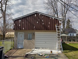 Garage Painting Before Clinton Township