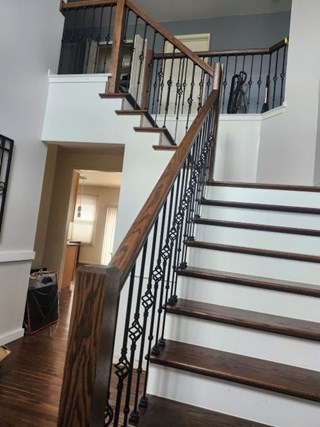 Stair Redo After Clinton Township