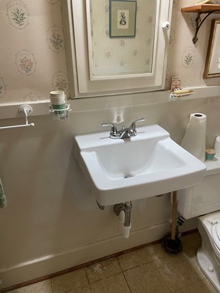 After bathroom sink Ace Handyman Clinton Twp