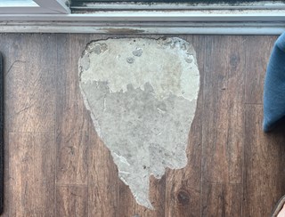 Floor repair before Ace Handyman Clinton Twp