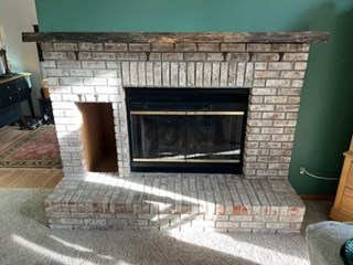 Live Edge Mantle Install After Gaylord Michigan