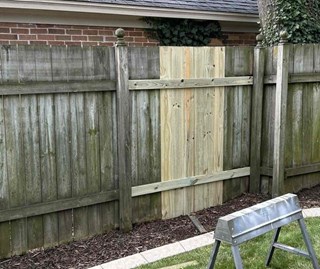After: Fence Repair