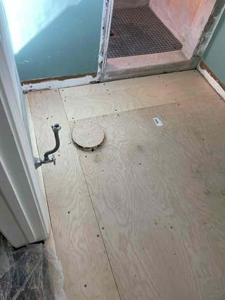 After: Subfloor replacement