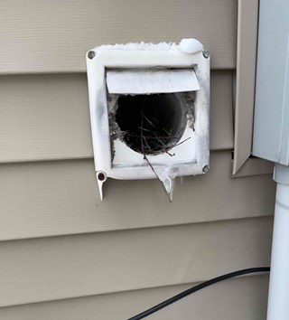 Before: Dryer Vent Cover Replace