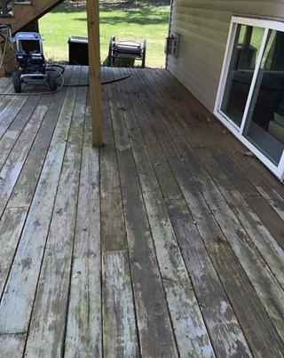 Before: Power wash