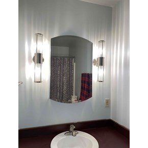 Mirrored medicine cabinet installation