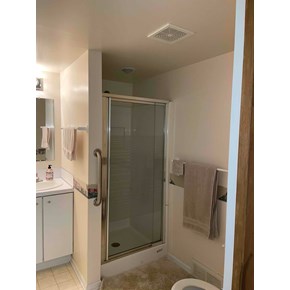 Painted bathroom
