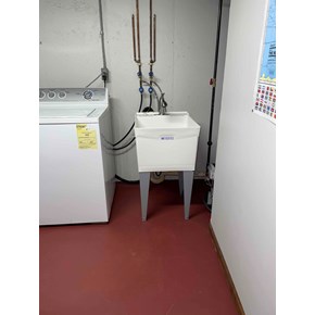 Washtub installation