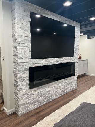 TV Mount and Fireplace Upgrade in Lansing MI 