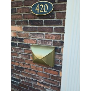 Brass Mailbox Troy