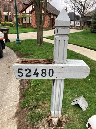 Mailbox before Ace Handyman Services Metro Detroit NE