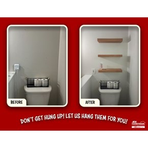 Vanity Shelf Install Troy