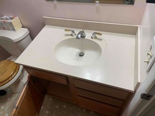 Vanity Top Install Before Troy