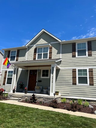 House shutters after