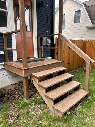 Handrail Installation in North Oakland - Before