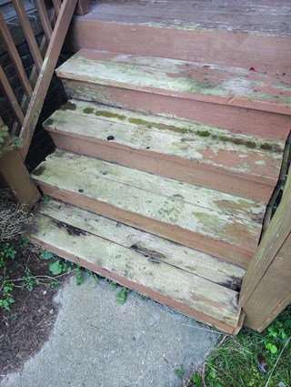 Stair Repair in North Oakland - Before