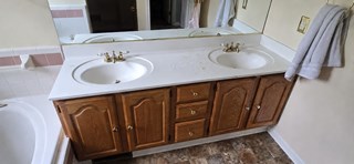 Vanity Installation in North Oakland - Before