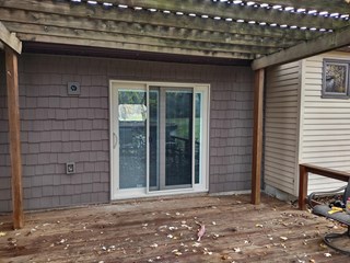 Sliding glass door and siding replacement in Davison, MI by Craftsman Todd. D