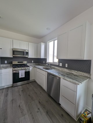Kitchen backsplash in Newhaven, MI by Craftsman John R.