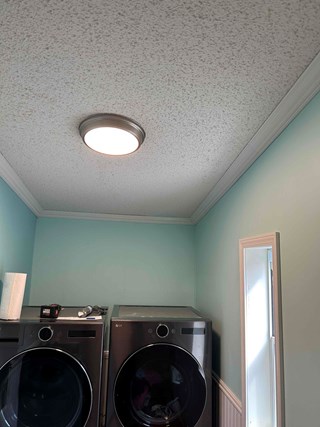 New crown molding adds beauty to the room and value to any home.