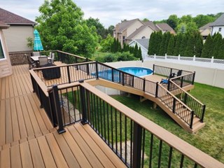 Deck and Pool After Rochester Hills
