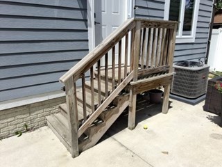 Staircase Rebuild Before Rochester Hills
