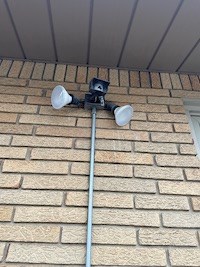 Security Light Install Before Rochester Hills