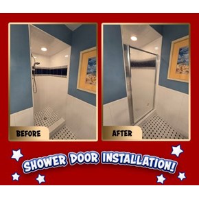 Blue Shower Door Rochester Hills
