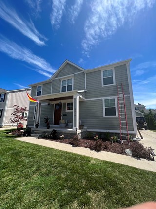 House shutters before Ace Handyman Rochester Hills