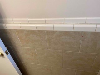 Towel Bar Install Before St Claire Shores