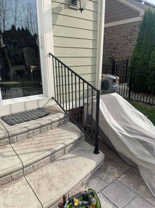 Railing Install After St Claire Shores