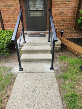 Railing Install After St Claire Shores