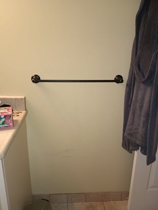 Towel Rack Before St Claire Shores