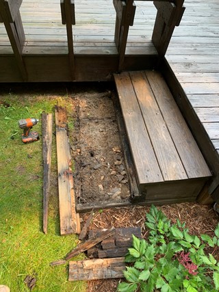 New Steps for Deck in Traverse City