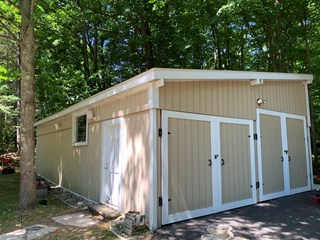 Shed Painting in Kewadin Before