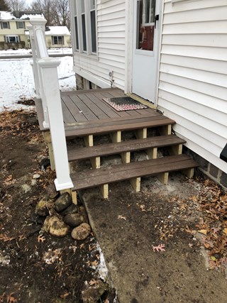 Front Porch Replacement in Traverse City After