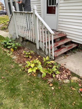 Front Porch Replacement in Traverse City Before