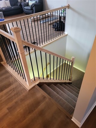 Interior Railing Replacement Waterford, Michigan Ace Handyman Services West Oakland & Wayne Counties After