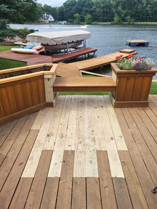 Deck Repair in Commerce Township Michigan After: