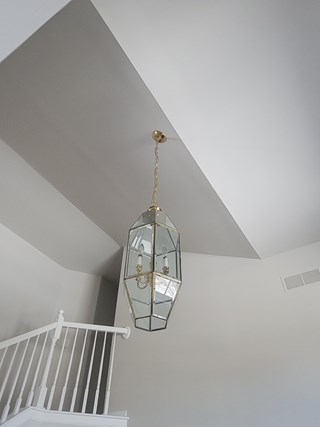 Chandelier replacement Ace Handyman Services Ann Arbor