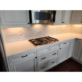 kitchen remodel with counter top refresh