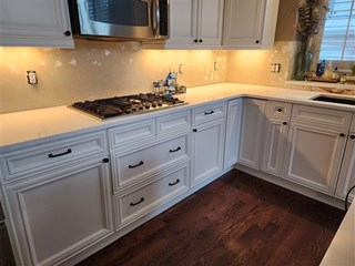 Tile Backsplash in Northville Michigan Before