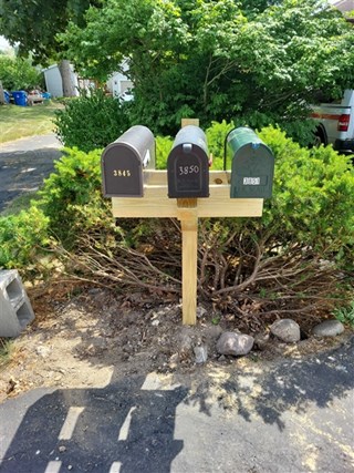 Mailbox repair Okemos Michigan