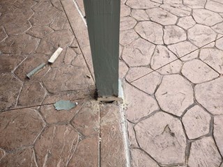 Deck Support Structure Repair in Commerce Michigan Before: