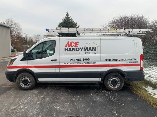Ace Handyman Services West Oakland & Wayne Counties wrapped truck Ace Handyman Services West Oakland & Wayne Counties wrapped truck